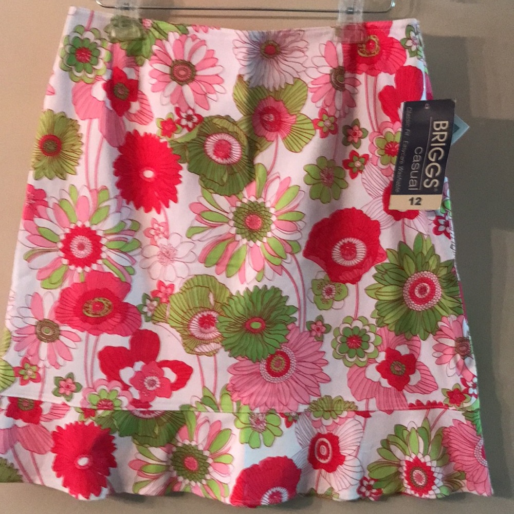 Briggs NWT Floral Skirt Size 12 - Picture 9 of 9